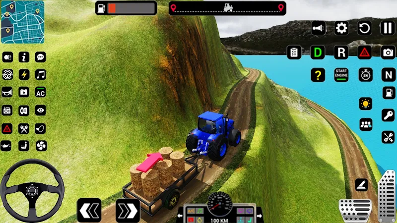 Tractor Trolly Driving Games zrzut ekranu 3