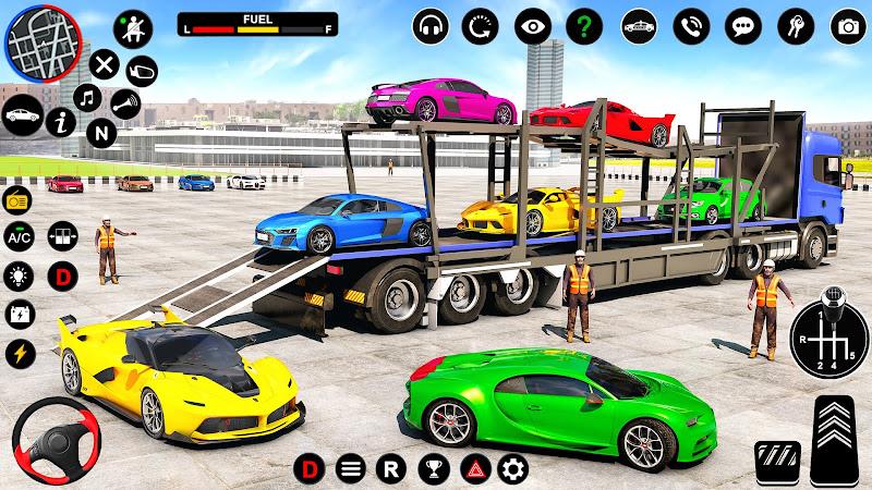 Car Transport Truck Games ekran görüntüsü 1