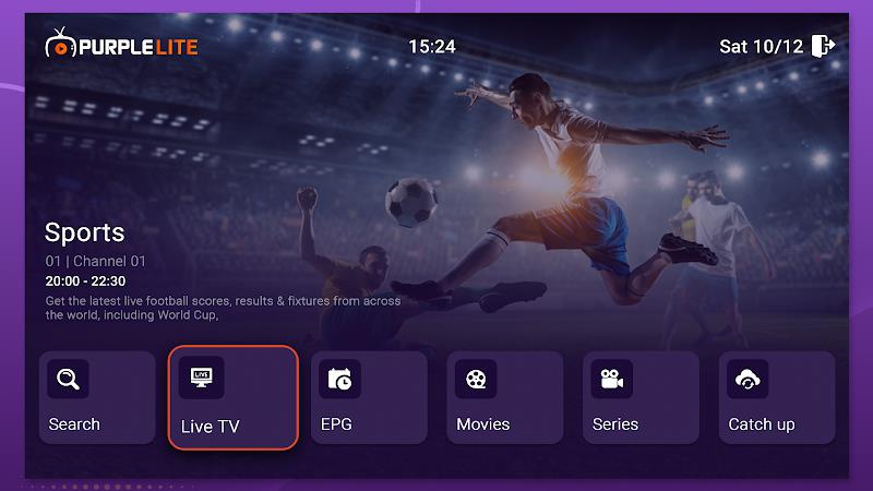 Purple Lite - IPTV Player ဖန်သားပြင်ဓာတ်ပုံ 1