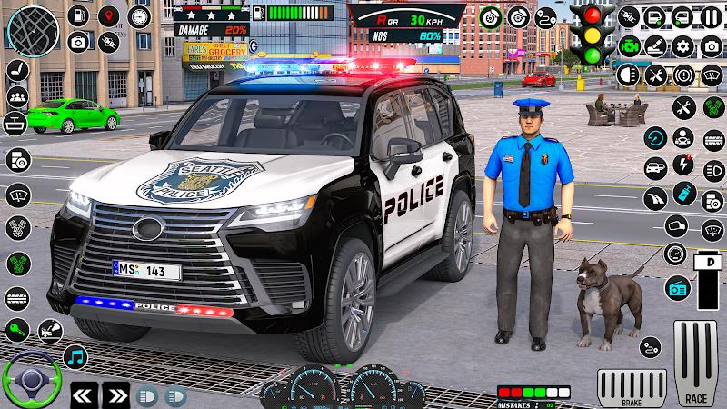 US Police Car Parking - King 스크린 샷 1