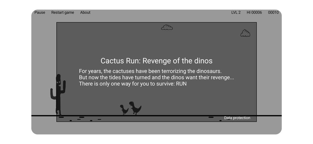 Cactus Run: The Dinos' revenge स्क्रीनशॉट 1