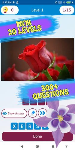 Guess the flower экрана 3