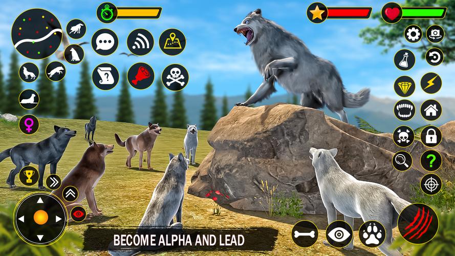 The Wolf Simulator: Wild Game स्क्रीनशॉट 1