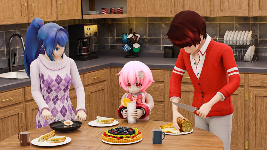 Anime Father Family Simulator 스크린샷 2