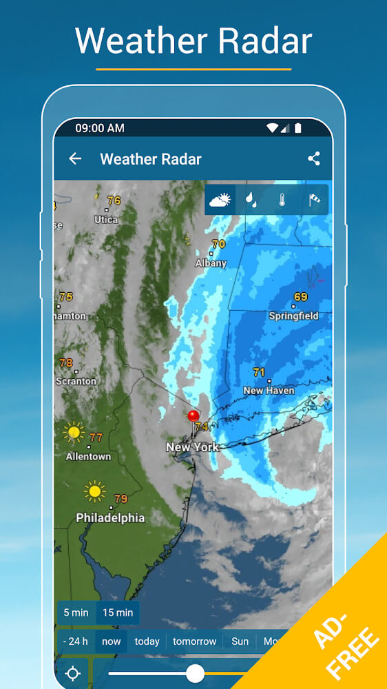 Weather & Radar Pro captura de pantalla 2