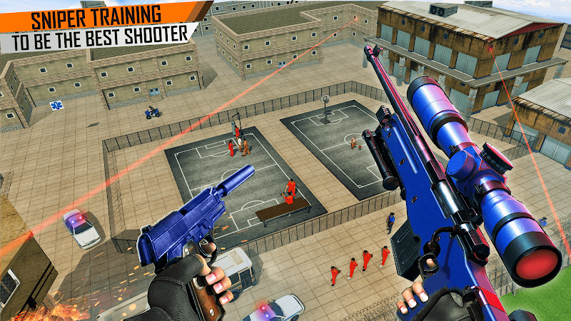 Prisoner Sniper Shooting 3D Gun Games screenshot 3