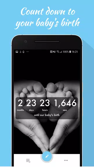 Baby Countdown Widget屏幕截圖1