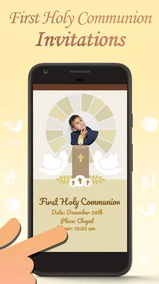 First Communion Invitations 스크린 샷 1