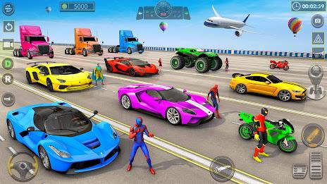 Superhero Game: Ramp Car Stunt屏幕截圖4