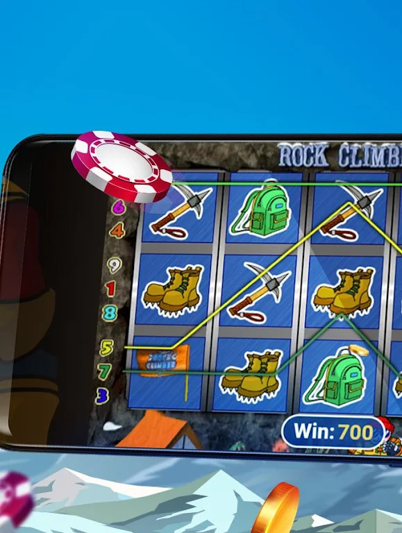 Rock Climber Free Casino Slot Machine zrzut ekranu 1