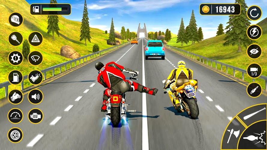 Moto Attack - Bike Racing Game captura de pantalla 4