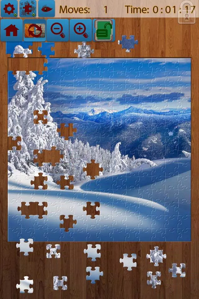 Snow Landscape Jigsaw Puzzles captura de pantalla 1