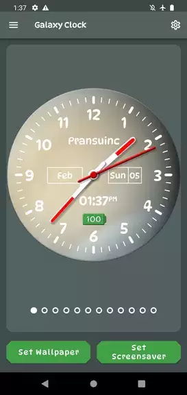 Galaxy Clock Live Wallpapers স্ক্রিনশট 1