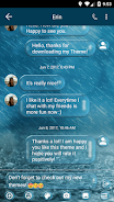 SMS Messages Bubble Rain Theme Zrzut ekranu 2