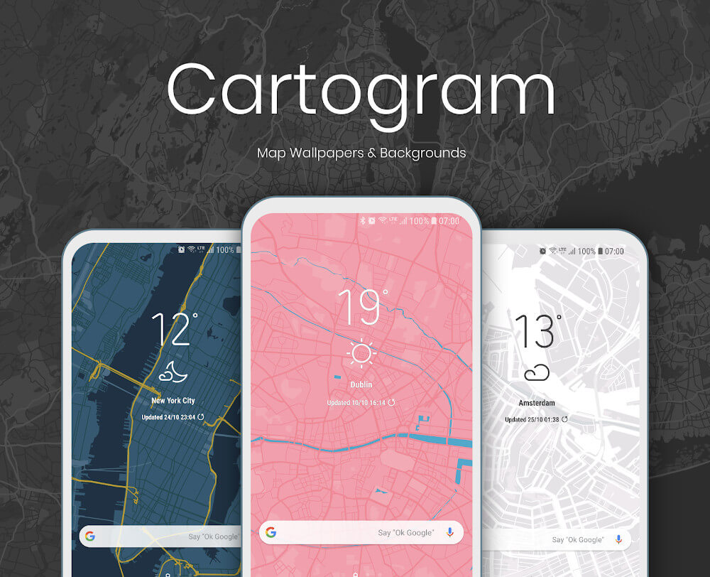 Cartogram - Live Map Wallpaper应用截图第1张