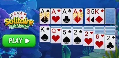 ภาพหน้าจอ Solitaire Fish World-OceanTrip 1