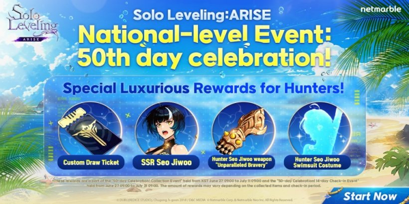 Ang Solo Leveling: Ang Arise ay nagdiriwang ng ika-50 araw nito mula noong ilunsad na may maraming reward