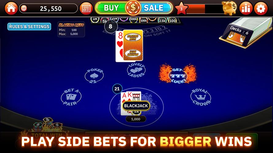 Blazing Bets Blackjack 21屏幕截圖2