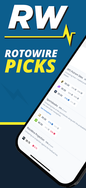RotoWire Picks | Player Props应用截图第1张