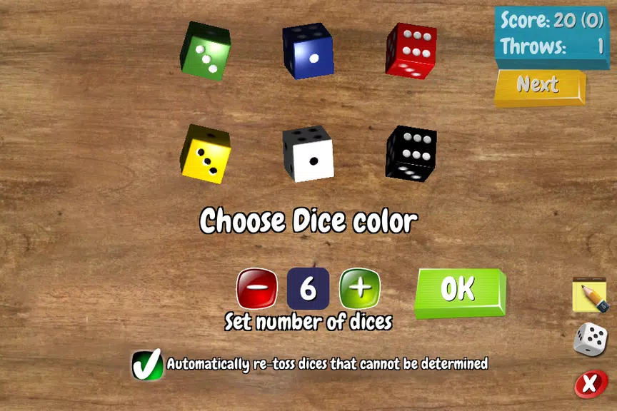 Pocket Dices screenshot 1