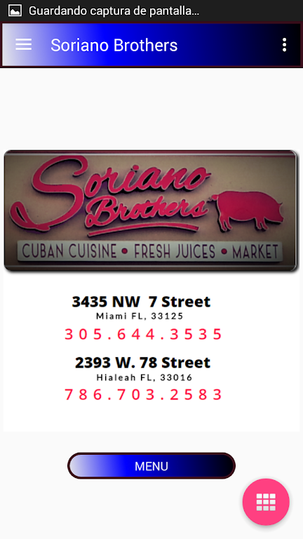 Screenshot Soriano Brothers Cuban Cuisine 1