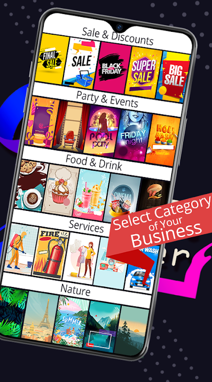 Poster maker - flyer design screenshot 2