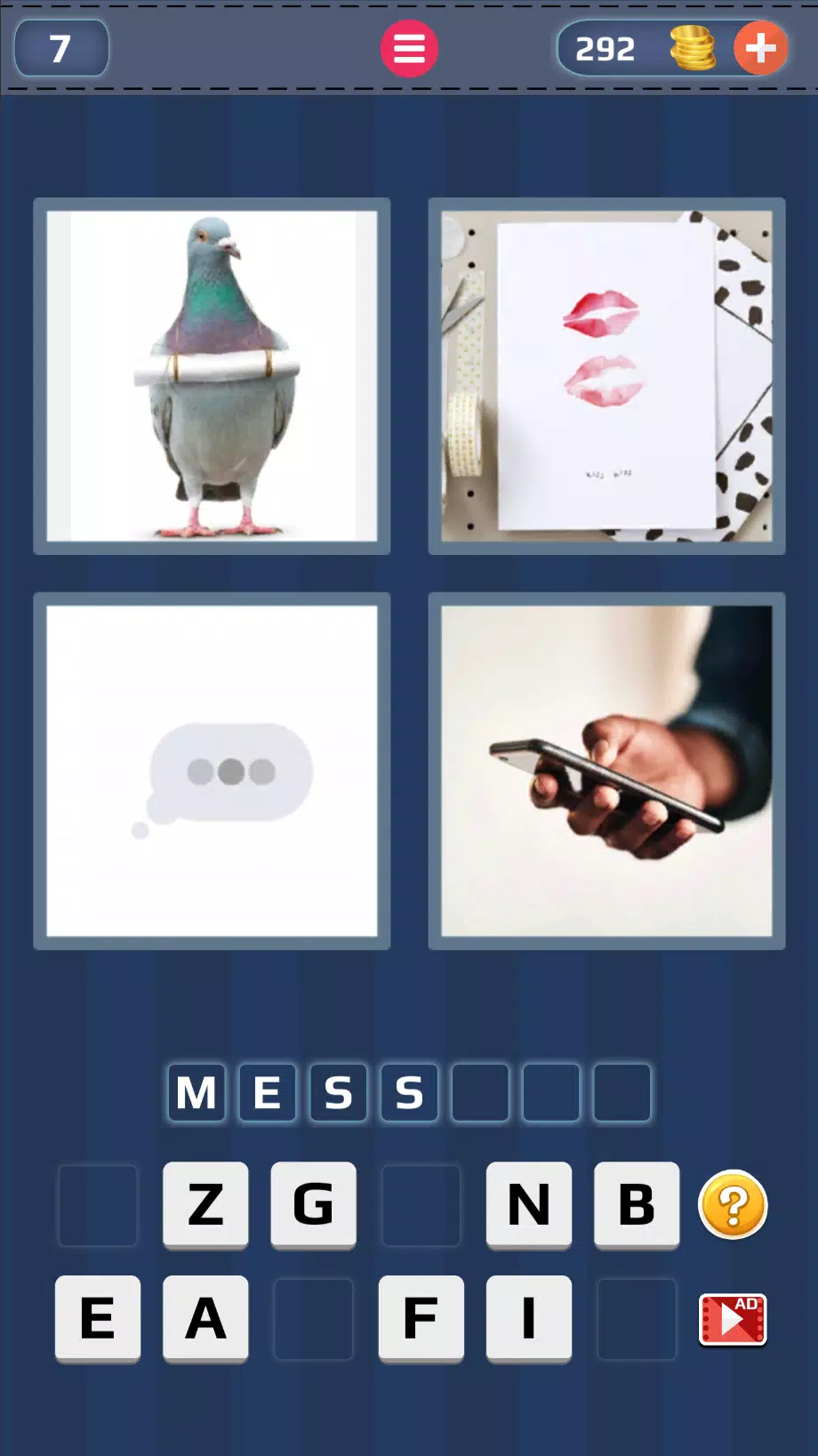 ภาพหน้าจอ 4 Pics 1 Word: Guess the Word 3