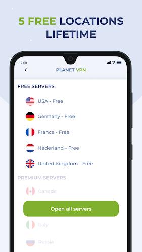 Free VPN Proxy by Planet VPN Screenshot 1