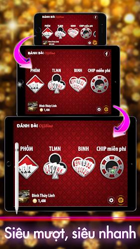 Offline Poker: Tien Len & Phom स्क्रीनशॉट 1