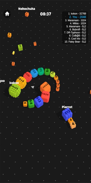 Snake Cube Arena: Merge 2048 স্ক্রিনশট 2