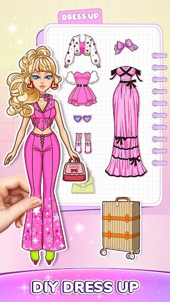 ภาพหน้าจอ DIY Paper Doll Dress Up Mod 1