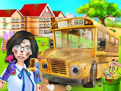 ภาพหน้าจอ School Cleanup - Cleaning Game 1