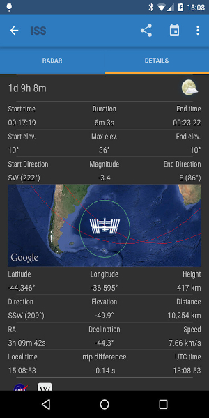 ISS Detector Pro captura de pantalla 2