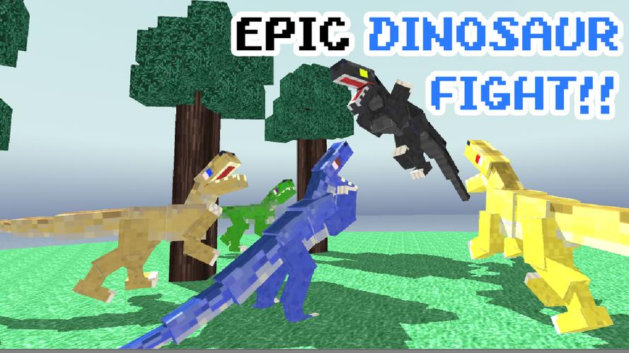 Blocky Dino Park Raptor Attack应用截图第4张