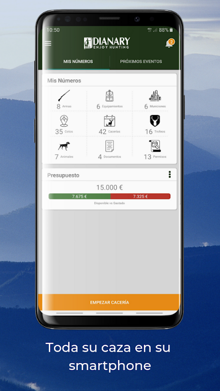 Screenshot Dianary hunting app 1