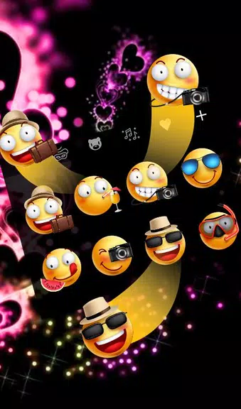 Sparkling Purple Heart Keyboard Theme Capture d’écran4