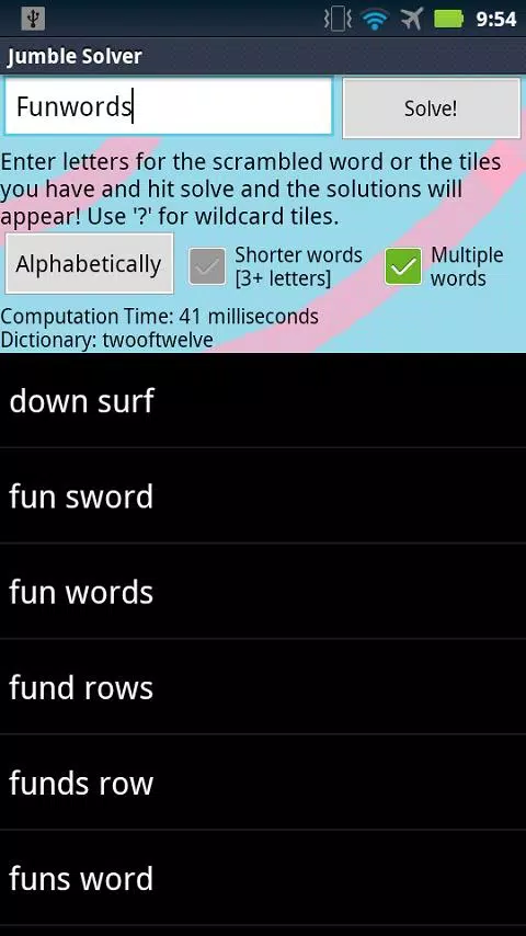 Screenshot Jumble Solver 3