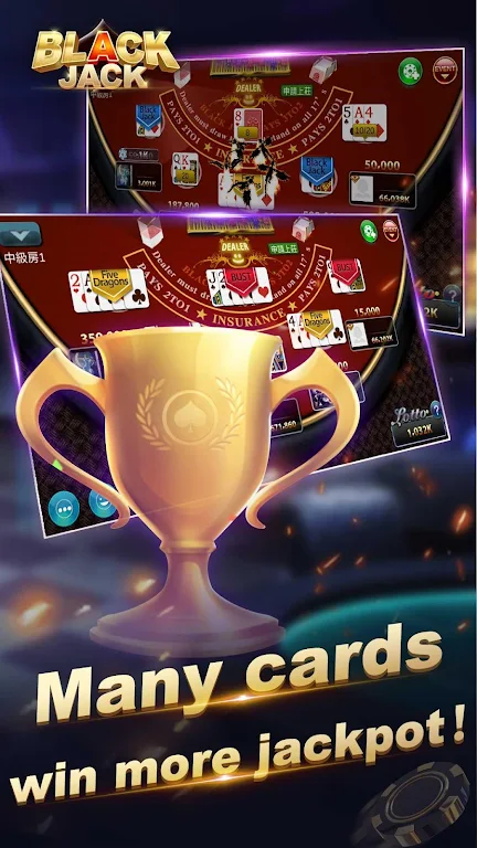 Blackjack 21-Free online poker game-jackpot casino屏幕截圖2