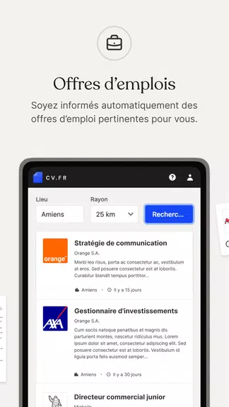 CV.fr : Créer un CV pro Screenshot 3