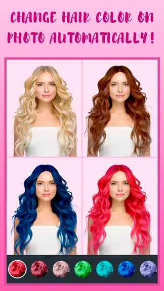 Hair Color Changer zrzut ekranu 1