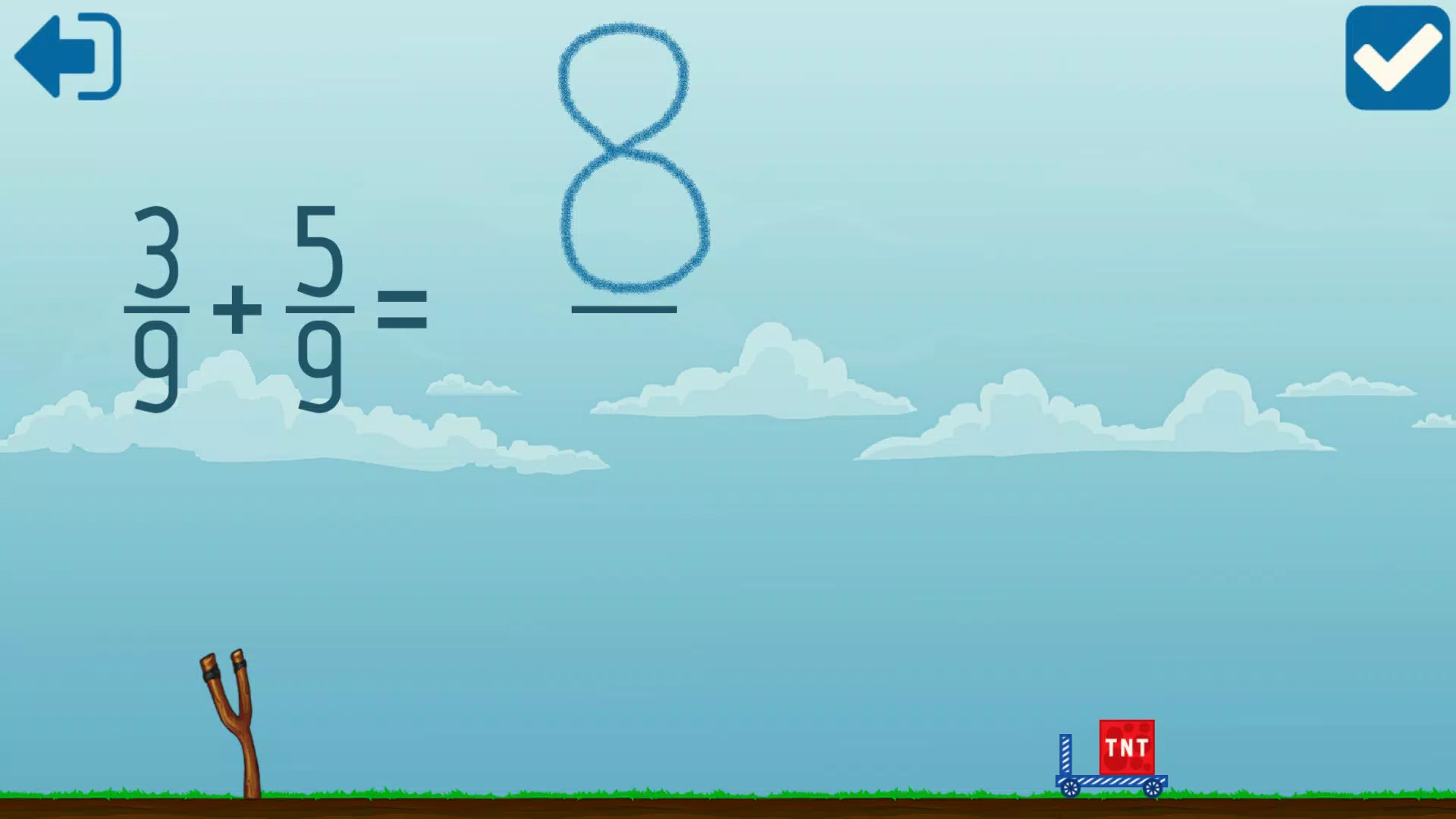 ภาพหน้าจอ Adding Fractions Math Game 3