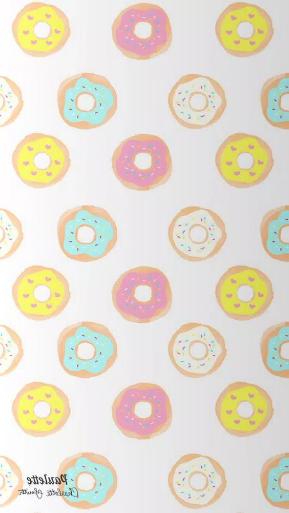 Cute Donut Wallpaper HD 4K Скриншот 2