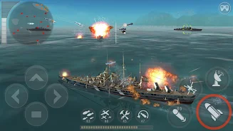 WARSHIP BATTLE:3D World War II Ảnh chụp màn hình 2