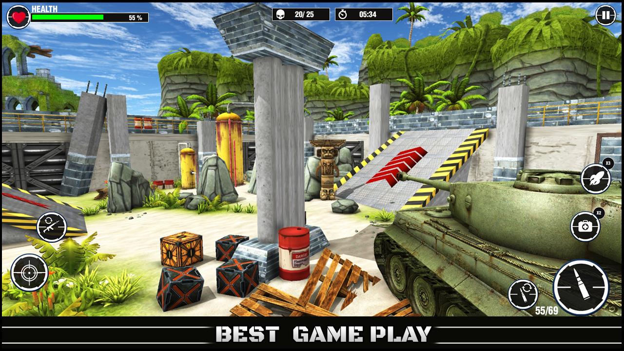 World War Army: Tank War Games 스크린 샷 2