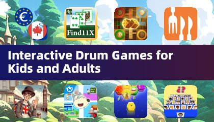 Jeux de tambour interactifs pour enfants et adultes